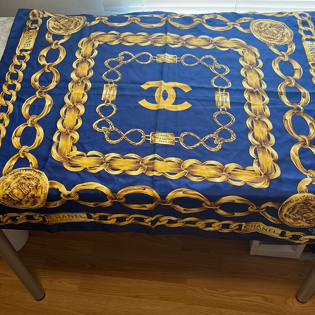 Authentic Chanel Silk Scarf